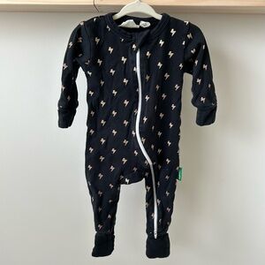 Parade Organic 2-Way Zip Romper - Lightning Bolt